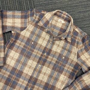 Faherty Legend Sweater Shirt Button Down Shirt - Brown and Blue Plaid